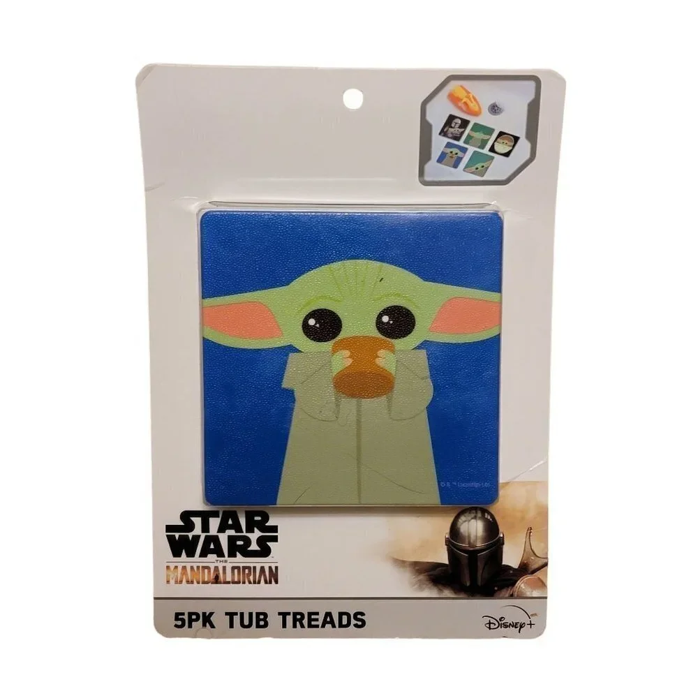 Star Wars Disney's Baby Yoda Tub Treads 5pk NWT